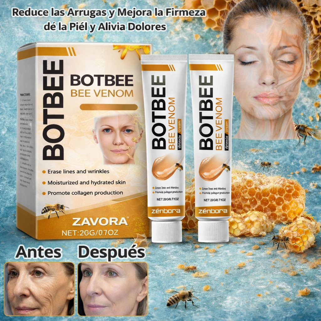 BOTBEE® – Crema Reafirmante de Veneno de Abeja Anti-Edad ''BOTOX''| Paga 1 y Lleva 2
