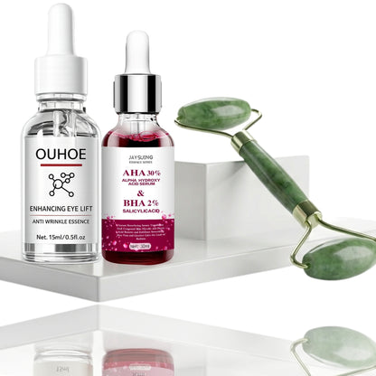 ZAVORA® Ritual Corrector Intensivo - Doble sérum antimanchas y antiojeras con Rodillo de Jade profesional de regalo