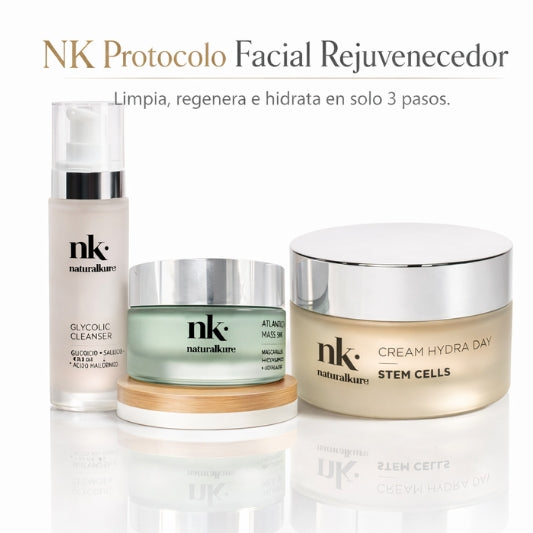NK Protocolo Facial Rejuvenecedor – Limpia, regenera e hidrata en solo 3 pasos